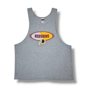 Vintage 2000's Washington Redskins NFL Football Gray Y2K Tank Top Men's 2XL